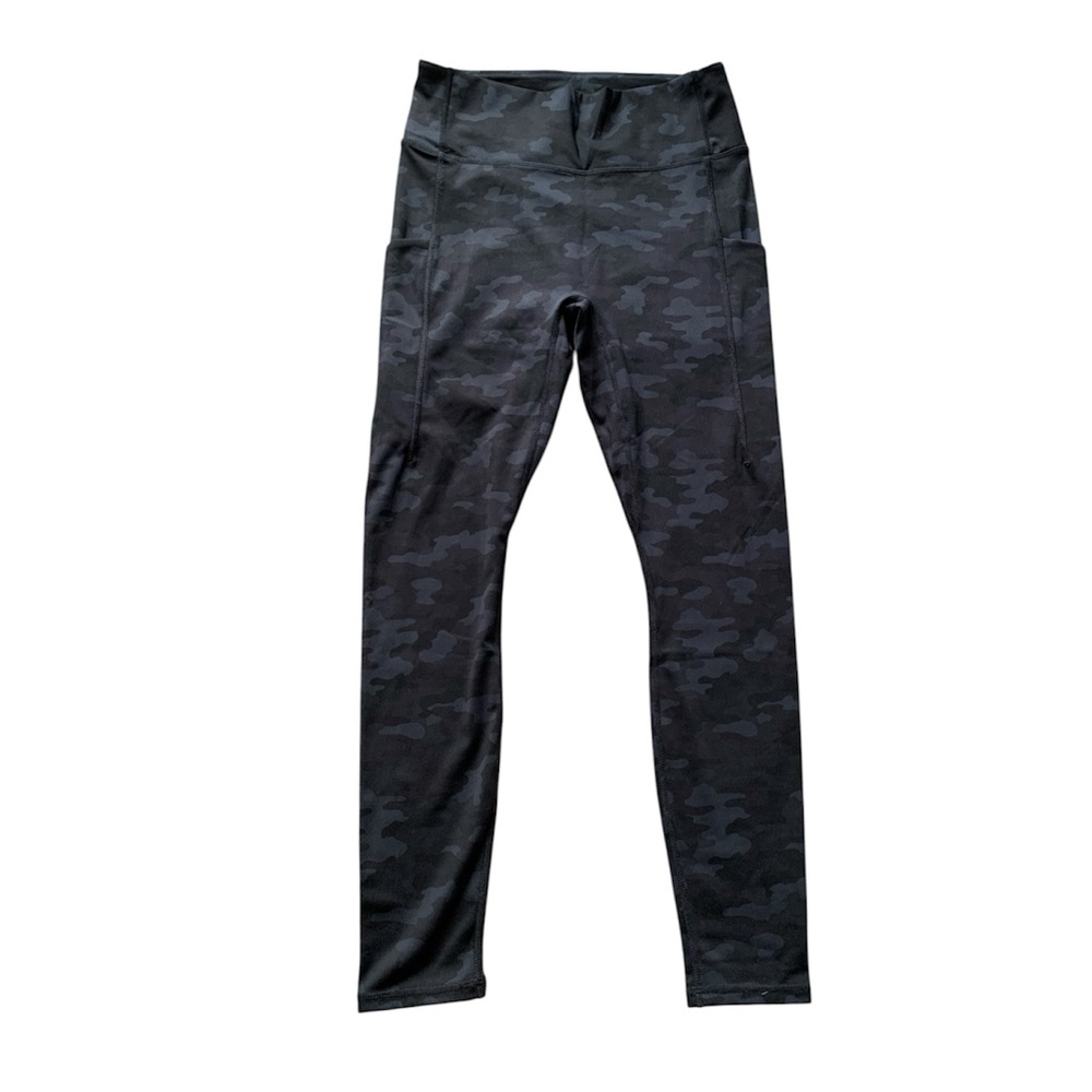 Fabletics Motion365+ Black & Gray Camo Leggings S